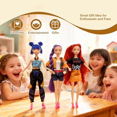 Poupées Chasseuses de Démons Kpop Rumi Mira & Zoey Figurines en Vinyle Jouet de Collection en vente B2B pour votre magasin